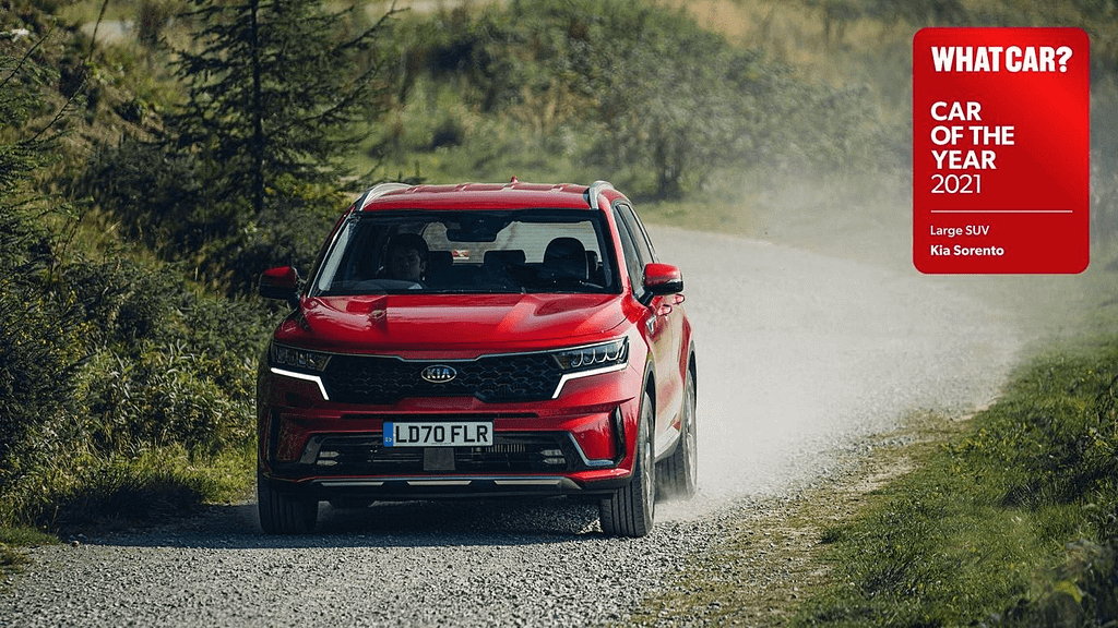 Новый Kia Sorento удостоен звания «Полноразмерный кроссовер 2021 года» по версии журнала What Car? Гарантия Kia